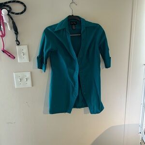 Blue button down shirt